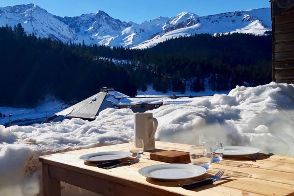 La Cabane Du Cerf A Payolle Campan Buitenkant foto